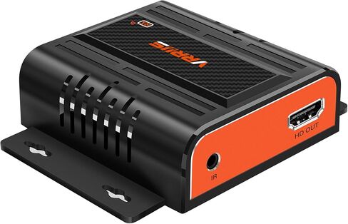 جهاز استقبال موسع RX Only Vrriis HDMI عبر CAT6/6e/7 Ethernet يصل إلى 200 متر/656 قدم UltraHD 1080P @60 هرتز، عبر IP، 1 إلى العديد من محولات جيجابت، قابل للتتالي، امتداد IR، صوت Toslink، بدون فقدان بدون تأخير... in Kuwait