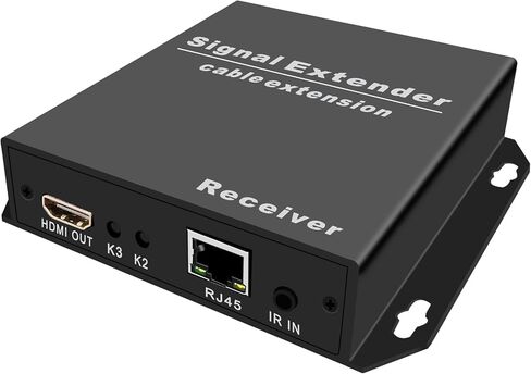 جهاز استقبال موسع HDMI 4K عبر إيثرنت Cat5e/6/7 حتى 410 قدم، HDMI Balun RX واحد إلى متعدد عبر مفتاح جيجابت مع نسخ EDID والتحكم في الأشعة تحت الحمراء، جهاز استقبال HDMI بدون زمن الاستجابة، RS232 ثنائي الاتجاه in Kuwait