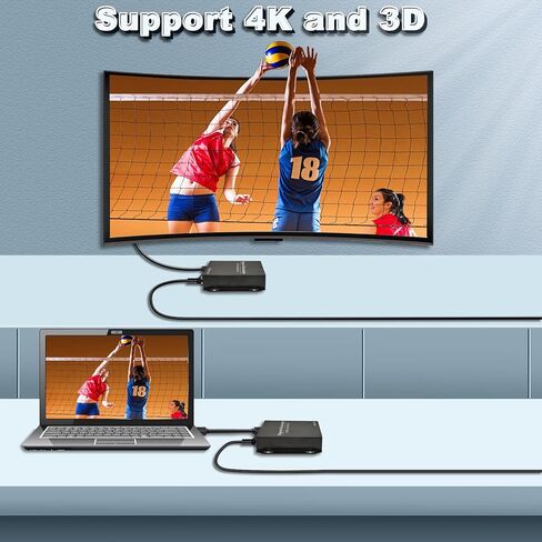 جهاز استقبال موسع HDMI 4K عبر إيثرنت Cat5e/6/7 حتى 410 قدم، HDMI Balun RX واحد إلى متعدد عبر مفتاح جيجابت مع نسخ EDID والتحكم في الأشعة تحت الحمراء، جهاز استقبال HDMI بدون زمن الاستجابة، RS232 ثنائي الاتجاه in Kuwait