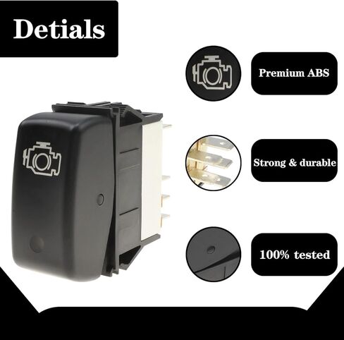 مفتاح فرامل المحرك عالي التحمل مناسب لـ Kenworth T600 2008-2015 T660 2006-2017 T800 2006-2017 T600A 2006-2007، مفتاح تشغيل/إيقاف استبدال P27104016 901-5412 577.59627 in Kuwait