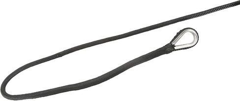 NovelBee 3/8 Inch X 600 Feet Double Braid Nylon Anchor Line with Stainless Steel Thimble and Plastic Chuck (White) in Saudi Arabia