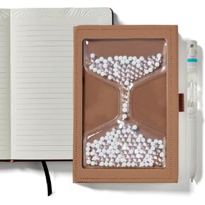Lifelines Take Your Time Sensory Journal & Pen Diffuser Set, Ruled Notebook with Tactile Cover & Embossed Paper, Pen Diffuser 4-Scent Cartridge in Crisp Mountain Air Essential Oil Blends