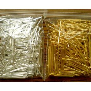400pcs Mix Silver/Gold Plated Head Pins 3/4" 21ga ~Jewelry Findings~