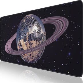 iCasso Large Gaming Mouse Pad XXL,Anti-Slip Desk Mat for Keyboard and Mouse, Long Extended Desk Matt for Desktop,Soft Lycra Surface Computer Mat,Big Mousepad for Home Office (Black Forest)