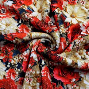 Printed Bullet Textured Liverpool Fabric 4 Way Stretch Spandex Knit Fabric by The Yard for Head Wrap Accessories (F) in Kuwait