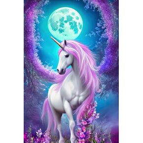 Fabric Panel 12"x18" Unicorn 100% Cotton Quilting Sewing Panel AM1515