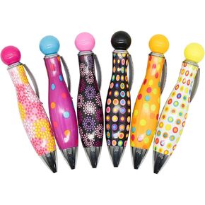 12PCS Mini Bowling Ball Pens Big Fat Pens Short Ergonomic Grip Pen Tremor Parkinson Pens Arthritis Hands Ballpoint Pen For Home School Office Party Activities