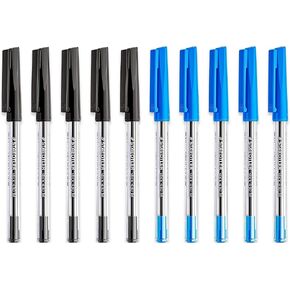 STAEDTLER Medium 0.5mm 430 M Stick Ballpoint Pens Writing Pen Smooth Ink (Black/Blue)