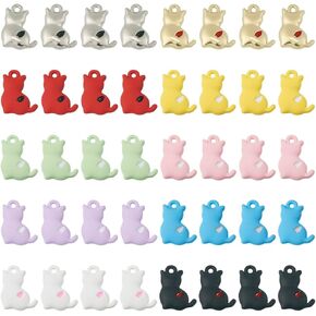 KISSITTY Assorted Style Animal Alloy Charms Enamel Animal Metal Dangle Charms for DIY Earring Bracelet Necklace Key Chain Jewelry Making Crafts