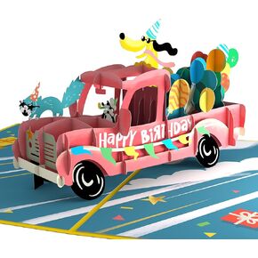 Lovepop Happy Birthday Card بالنسبة لها ، هو ، الفتيات ، الأولاد - بطاقات المعايدة ثلاثية الأبعاد - Magical - 5 "× 7" - Notecard & Envelope فارغة
