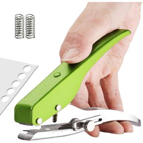 Hole Punch, Heavy Duty Hole Puncher Single Hole Punch Handheld Paper Punch Hole Puncher Single Small Hole Punch One Hole Punch for Paper Crafts Cards Tags Scrapbook- 5/16 inch-8mm