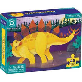 Mudpuppy Triceratops – Mini Puzzle Featuring Colorful Prehistoric Dinosaur Scene Perfect Travel Activity for Children Ages 4 and Up
