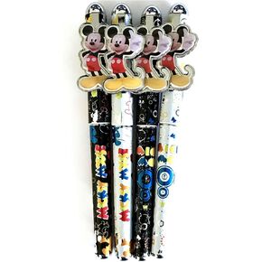 Mickey & Minnie Mouse Shiny Black & White 4PCS Pen Set