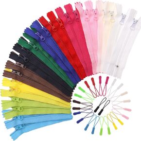 idongcai nylon 4 بوصة 12 ألوان متنوعة السوستة ، 24 pcs سحب سحاب ملون مختلط للخياطة ، DIY ، الحرف اليدوية ، الحقائب