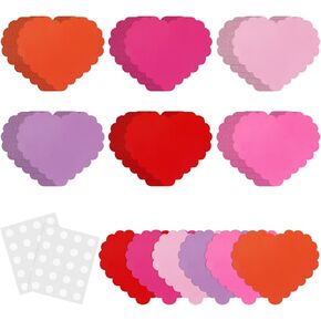 jetec 108 PCS عيد الحب القاطعات القلب 5 بوصات عيد الحب ديكورات لوحة DIY الورق قلب يموت لزخار الفصول in Kuwait