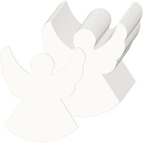 360 Pcs Angel Cutouts Paper Angel Shapes White Christmas Angel Shaped Cutout Single Color Paper Angel Die Cut for Christmas Winter Celebration Decor Kids Bulletin Board Classroom Craft Project