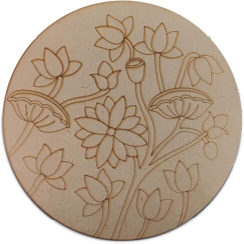 قطع ليزر مسبقًا مقطوعة MDF 6x5.5 بوصة (مجموعة واحدة ، يمين + يسار) قواعد الأشكال الخشبية السميكة 3 ملم لفنون الطلاء DIY. in Kuwait