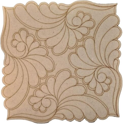 قطع ليزر مسبقًا مقطوعة MDF 6x5.5 بوصة (مجموعة واحدة ، يمين + يسار) قواعد الأشكال الخشبية السميكة 3 ملم لفنون الطلاء DIY. in Kuwait