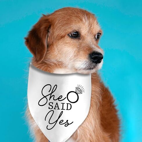 I Do Too Wedding Engagement Dog Bandana Pet Bandanas Accessories for Dog Lovers Pet Scarf Bridal Shower Gift in Kuwait