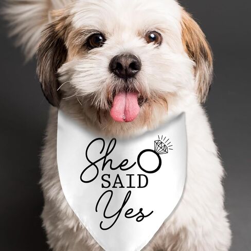 I Do Too Wedding Engagement Dog Bandana Pet Bandanas Accessories for Dog Lovers Pet Scarf Bridal Shower Gift in Kuwait