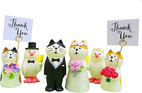 Wedding Cake Topper,Wedding & Engagement Party Cute Funny Cat Figure Set for Decoration (6 pcs set) in Saudi Arabia