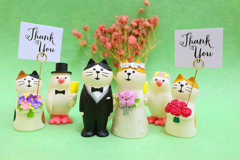 Wedding Cake Topper,Wedding & Engagement Party Cute Funny Cat Figure Set for Decoration (6 pcs set) in Saudi Arabia