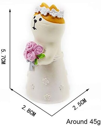 Wedding Cake Topper,Wedding & Engagement Party Cute Funny Cat Figure Set for Decoration (6 pcs set) in Saudi Arabia