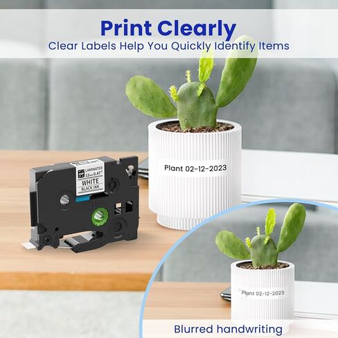 Tape 12mm 0.47 Laminated White Replacement for Brother P-Touch Tze Label Tape TZe-231 Tz Tape Brothers Ptouch Label Maker Refills, Compatible with PT-D210 PT-H110 D220 H111, VolenGo 3B21Z 5-Pack in Kuwait