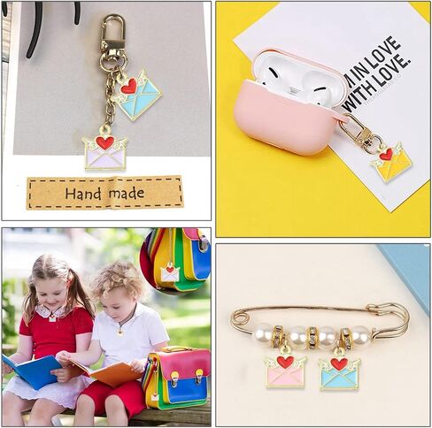 LiQunSweet 40 Pcs 4 Styles Enamel Mushroom Plant Flower Charms for Jewelry Making DIY Necklace Earrings Bracelet Keychain in Kuwait