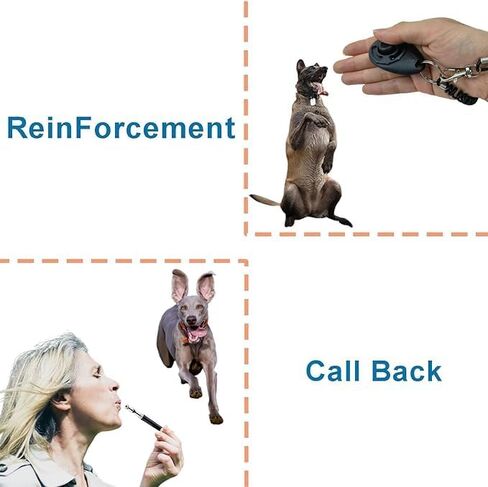 Dog Training Kit,Puppy Dog Treat Pouch Bag with Dog Clicker and Silent Whistle with Lanyard,Hands-Free Training Dog Treat Pouch,Includes Carabiner,for Pet Puppy Travel or Outdoor Use(Green) in Saudi Arabia