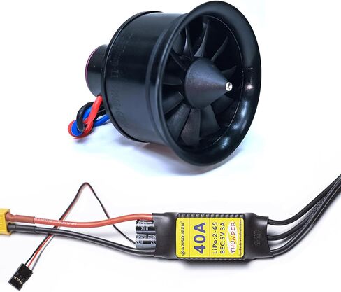 70 مم EDF 6S 2300KV 2240G حزام الدفع 12 شفرات مروحة قفزة كهربائية مع 80A ESC لطائرة الطائرات الطائر in Kuwait