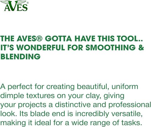 AVES Co Stainless Steel Sculpting Tool – Perfect for Smoothing, Blending, and Creating Textures on Polymer, Ceramic, and Metal Clays – Professional Grade Tool for Artists and Crafters in Kuwait