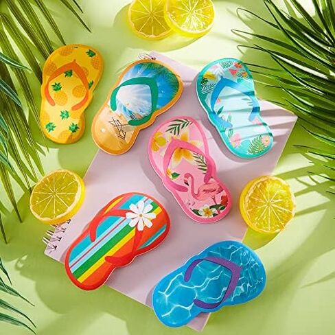 Sabary 12 Packs Flip Flop Sticky Notes Luau Party Favors Hawaiian Fun Note Pads Summer Themed Flip Flop Note Pads Beach Notepad Self Stick Colorful Flip Flop Notepads Adhesive Memo Pads for Kids in Saudi Arabia