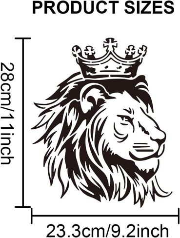 MAYJOYDIY Crow Branch Divination Stencils 11.8×11.8inch Large Raven on Branch Stencils with Paint Brush Primitive Bird Drawing Template for Wood Canvas Furniture Craft Decor in Kuwait