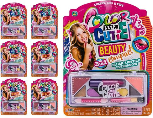 JA-RU Makeup Beauty Color Girl Professional Makeup (6 Sets) Great Party Favors Toys for Girls Makeup Brush Set Eyeshadow Palette 095-6p in Saudi Arabia