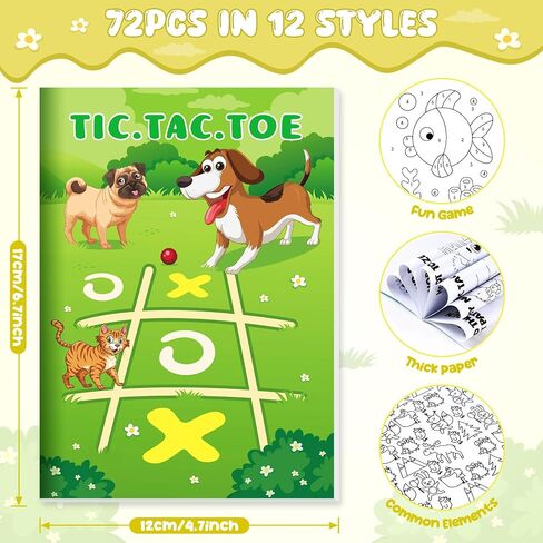 BenLouis 72 pcs Mini Activity Books for Kids ages 4-8-12 Small Activity Books Party Favors Bulk Mazes Coloring and More for Classroom Travel Birthday Goodie Bag Gift Stuffer(Colorful) in Saudi Arabia