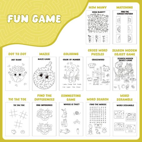 BenLouis 72 pcs Mini Activity Books for Kids ages 4-8-12 Small Activity Books Party Favors Bulk Mazes Coloring and More for Classroom Travel Birthday Goodie Bag Gift Stuffer(Colorful) in Saudi Arabia