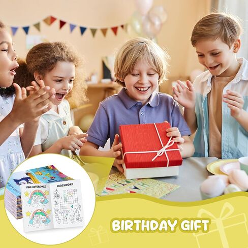 BenLouis 72 pcs Mini Activity Books for Kids ages 4-8-12 Small Activity Books Party Favors Bulk Mazes Coloring and More for Classroom Travel Birthday Goodie Bag Gift Stuffer(Colorful) in Saudi Arabia