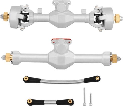 Diamond Shape SCX24 Aluminum Axle Upgrades for Axial SCX24 Deadbolt C10 JLU Gladiator Bronco 1/24 RC Crawler (Black) in Saudi Arabia