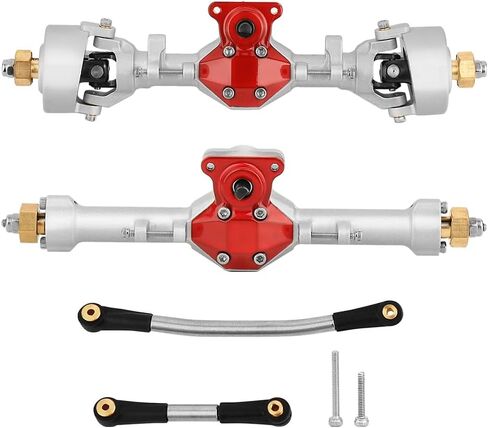 Diamond Shape SCX24 Aluminum Axle Upgrades for Axial SCX24 Deadbolt C10 JLU Gladiator Bronco 1/24 RC Crawler (Black) in Saudi Arabia