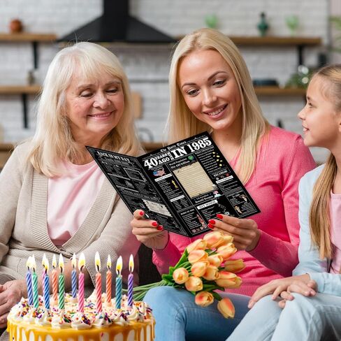 بطاقات عيد ميلاد خمر الأربعين ، هدية عيد ميلاد للرجال والنساء ، بطاقة الذكرى الأربعين ، بطاقة عيد ميلاد 1985 للزوج والزوجة in Kuwait