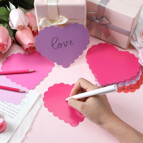 jetec 108 PCS عيد الحب القاطعات القلب 5 بوصات عيد الحب ديكورات لوحة DIY الورق قلب يموت لزخار الفصول in Kuwait