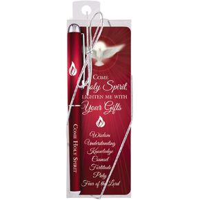Autom Come Holy Spirit Pen and Bookmark Gift Set, 5 1/2 Inch