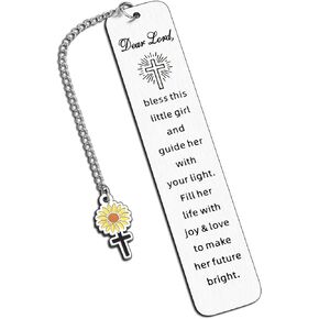 First Communion Gifts for Girls, Baptism Gifts for Girl, Christian Gifts Religions Bookmarks for Girls Boys, Bible Study Supplies Easter Basket Stuffers for Teens Confirmation Gifts for Teen Girls
