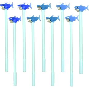 24PCS Cute Shark Pens Ocean Animal Gel Pen Fish Gel Pens Shark Party Pens 0.5mm Black Ink For School Home Office Stationery