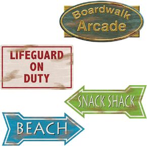 Beach Sign Cutouts Party Accessory