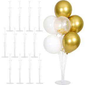 6 Sets Balloon Stand Kit, Balloon Sticks Holder with Base Birthday Wedding Graduation Party Decortaions Table Centerpieces Balloon Arch kit