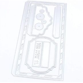 KSCRAFT Slimline Airmail Envelope Metal Cutting Dies Stencils for DIY Scrapbooking Decorative Embossing DIY Paper Cards