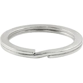 200Pcs Split Key Rings Bulk, 1 Inch Flat Keyring Round Metal Split Keychain for Home, Car, Office（Bronze，25mm）