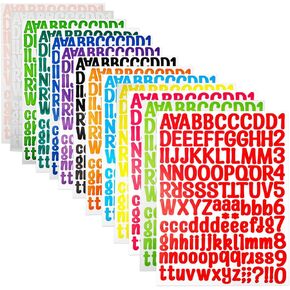 24 Sheets Vinyl Letter Stickers, 1 Inch Alphabet Sticker Waterproof Stickers, Suitable for Water Bottles, Notebooks, Doors, Windows, Offices, Posters, Mailboxes